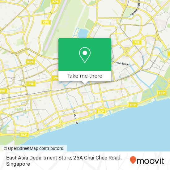 East Asia Department Store, 25A Chai Chee Road map