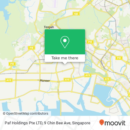 Paf Holdings Pte LTD, 9 Chin Bee Ave地图