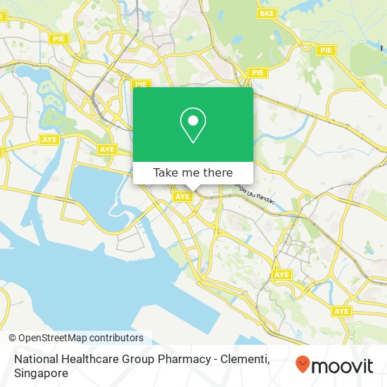 National Healthcare Group Pharmacy - Clementi, Clementi Ave 3 map