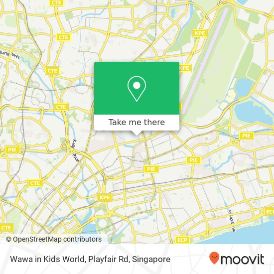 Wawa in Kids World, Playfair Rd map