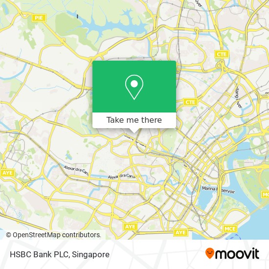 HSBC Bank PLC map