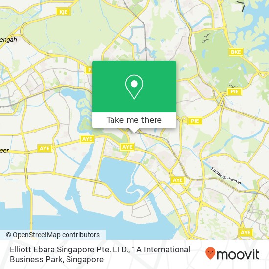 Elliott Ebara Singapore Pte. LTD., 1A International Business Park map