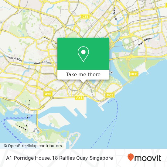 A1 Porridge House, 18 Raffles Quay地图