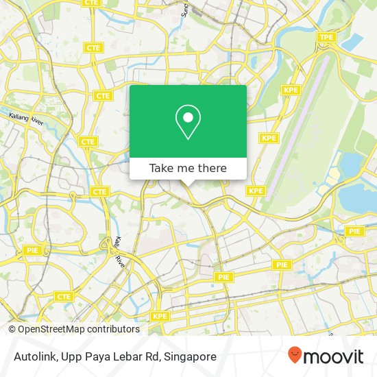 Autolink, Upp Paya Lebar Rd map