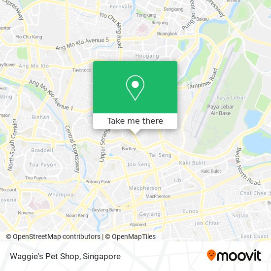 Waggie's Pet Shop map