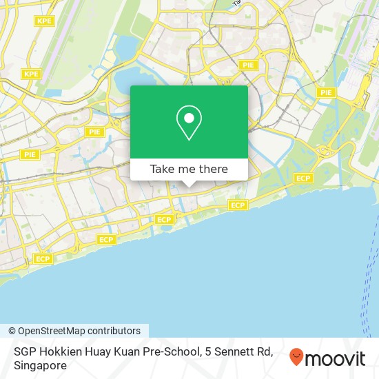 SGP Hokkien Huay Kuan Pre-School, 5 Sennett Rd map