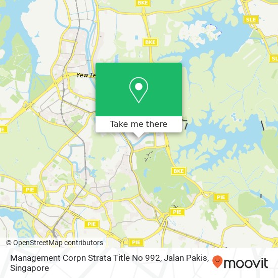 Management Corpn Strata Title No 992, Jalan Pakis map