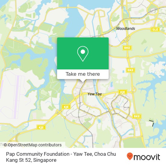 Pap Community Foundation - Yaw Tee, Choa Chu Kang St 52 map