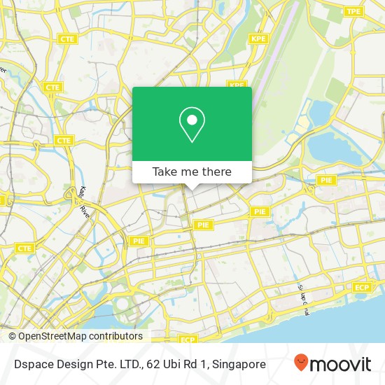 Dspace Design Pte. LTD., 62 Ubi Rd 1 map