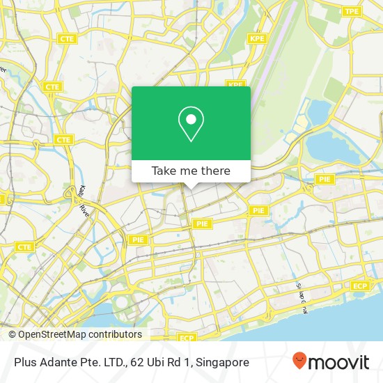 Plus Adante Pte. LTD., 62 Ubi Rd 1 map