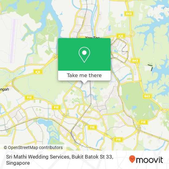 Sri Mathi Wedding Services, Bukit Batok St 33 map