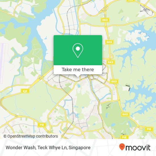 Wonder Wash, Teck Whye Ln map