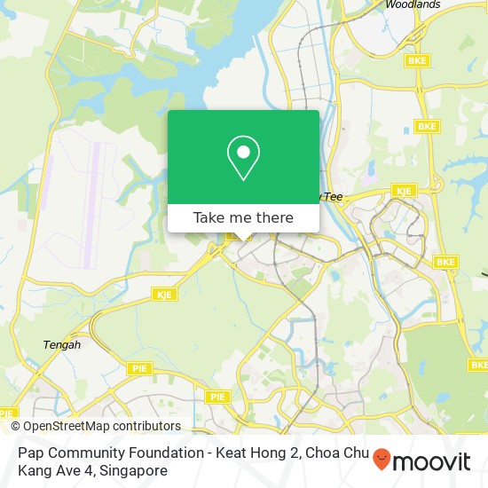 Pap Community Foundation - Keat Hong 2, Choa Chu Kang Ave 4地图