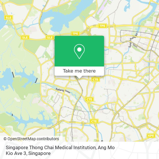 Singapore Thong Chai Medical Institution, Ang Mo Kio Ave 3 map
