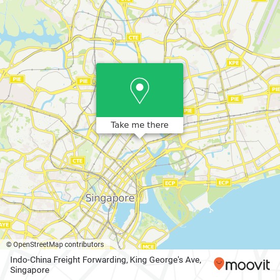 Indo-China Freight Forwarding, King George's Ave map