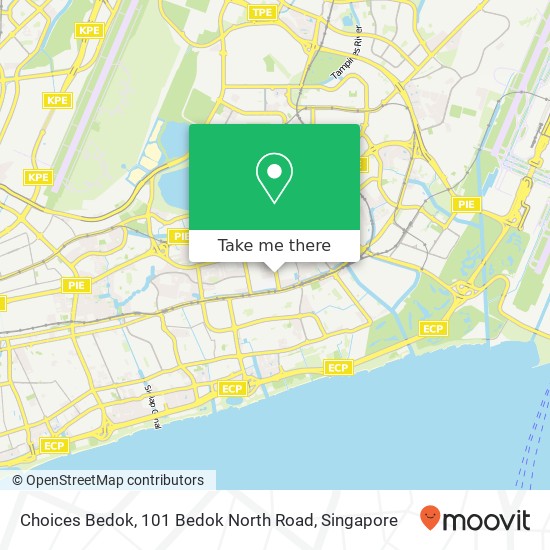 Choices Bedok, 101 Bedok North Road地图