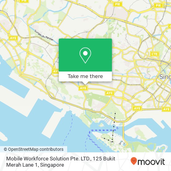 Mobile Workforce Solution Pte. LTD., 125 Bukit Merah Lane 1地图