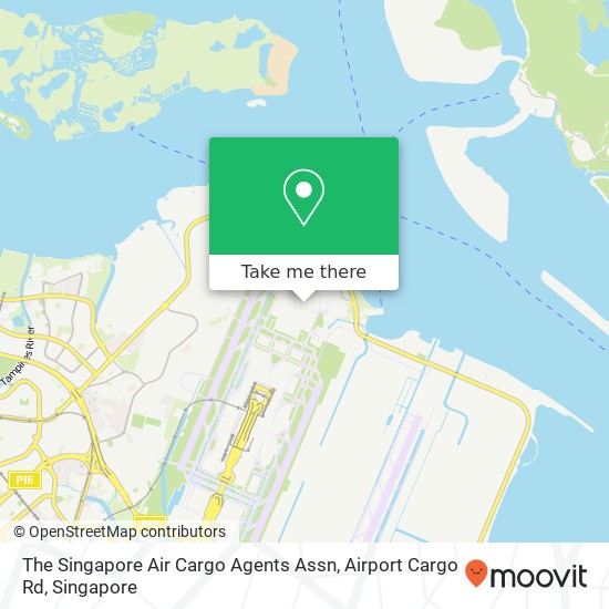 The Singapore Air Cargo Agents Assn, Airport Cargo Rd map