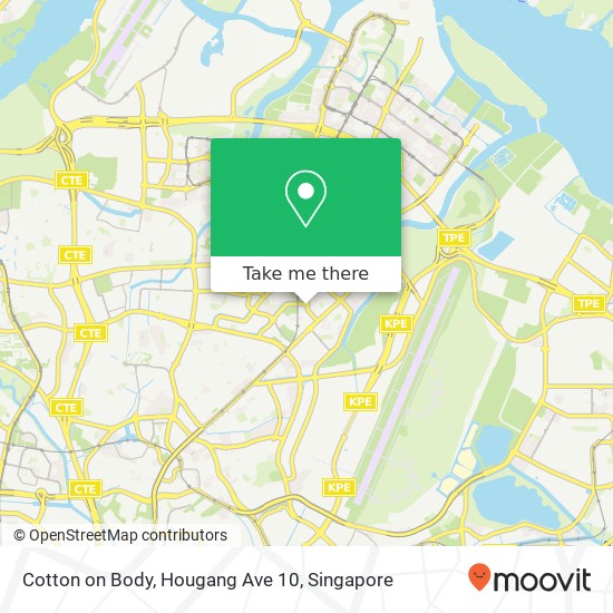 Cotton on Body, Hougang Ave 10 map