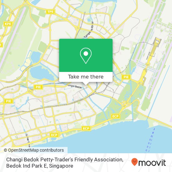 Changi Bedok Petty-Trader's Friendly Association, Bedok Ind Park E地图