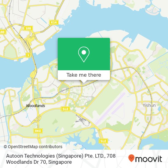 Autoon Technologies (Singapore) Pte. LTD., 708 Woodlands Dr 70地图