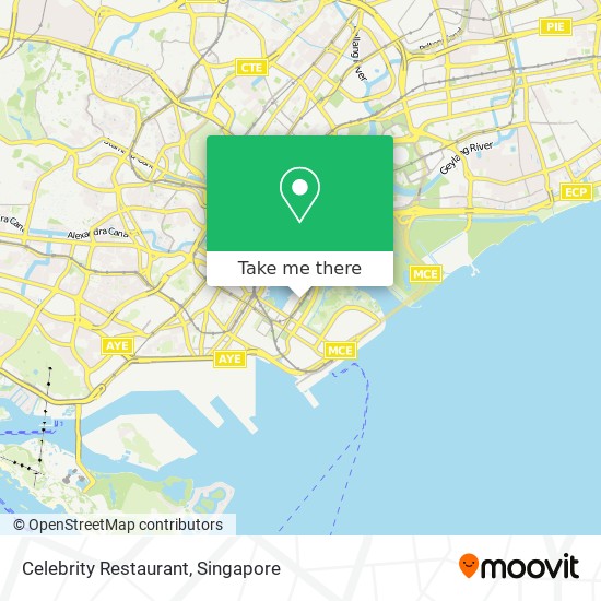 Celebrity Restaurant map