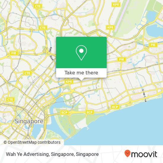 Wah Ye Advertising, Singapore map