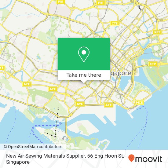 New Air Sewing Materials Supplier, 56 Eng Hoon St map