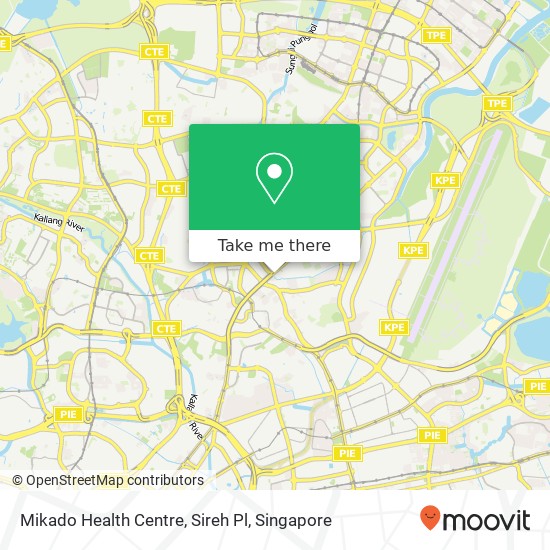 Mikado Health Centre, Sireh Pl map
