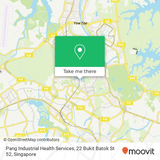 Pang Industrial Health Services, 22 Bukit Batok St 52地图