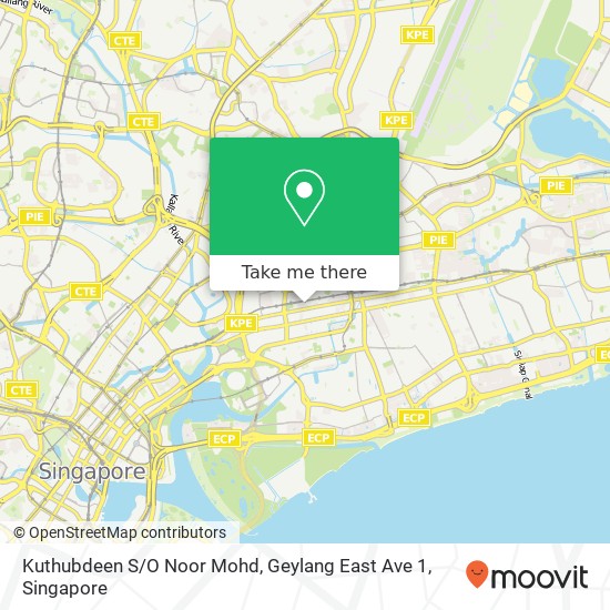 Kuthubdeen S / O Noor Mohd, Geylang East Ave 1 map