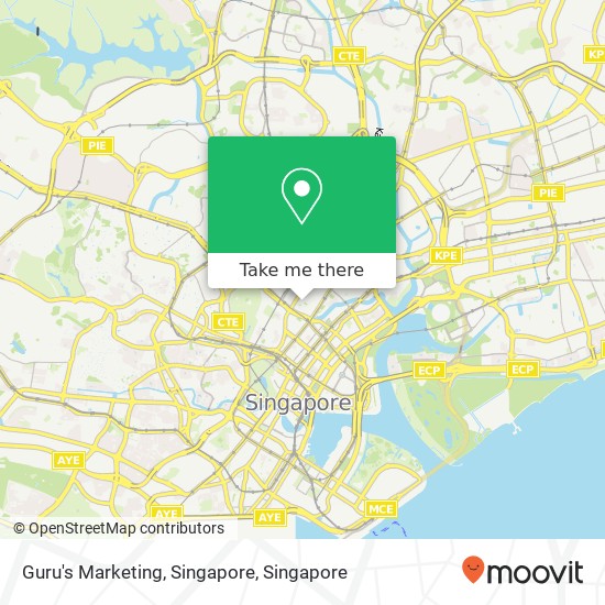 Guru's Marketing, Singapore map