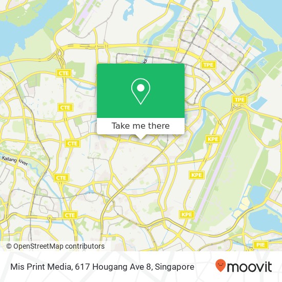 Mis Print Media, 617 Hougang Ave 8地图