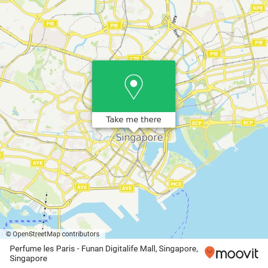 Perfume les Paris - Funan Digitalife Mall, Singapore地图