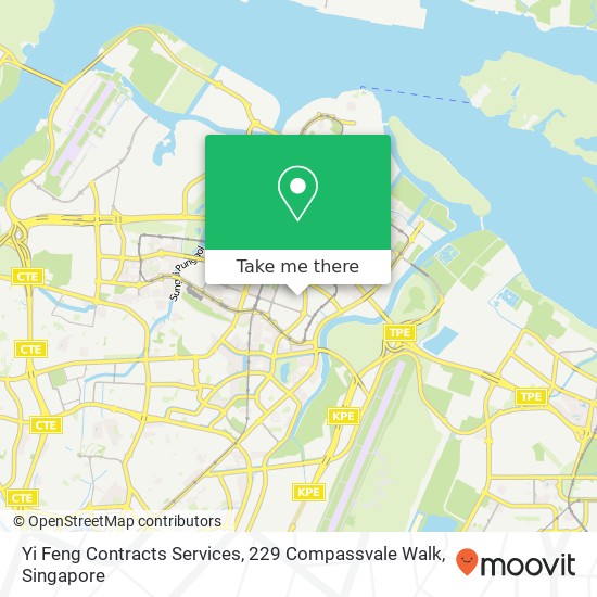 Yi Feng Contracts Services, 229 Compassvale Walk地图