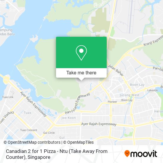 Canadian 2 for 1 Pizza - Ntu (Take Away From Counter) map