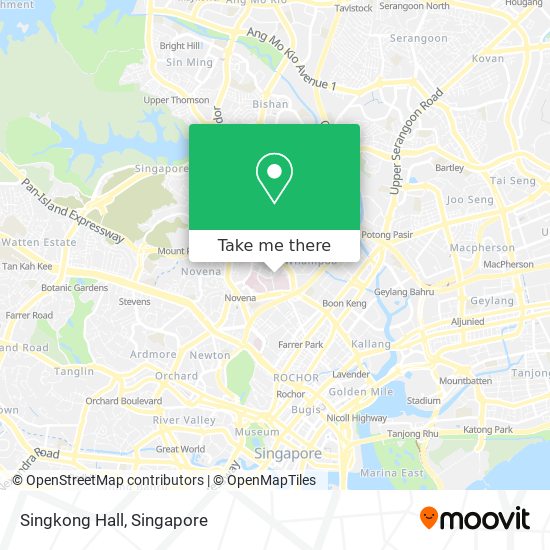 Singkong Hall map