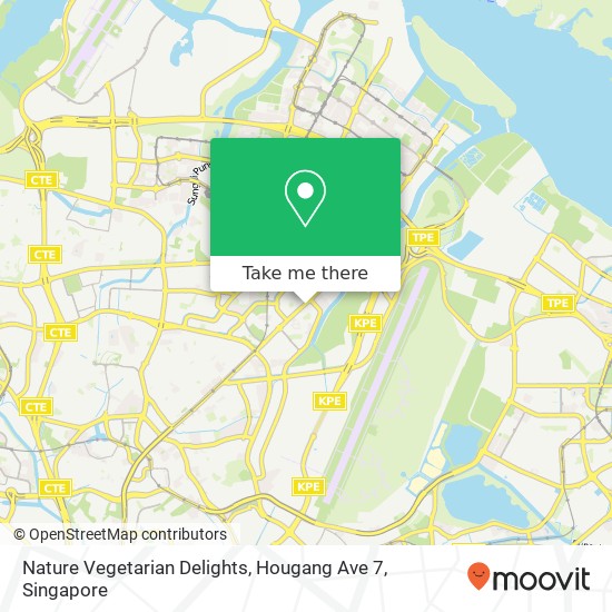 Nature Vegetarian Delights, Hougang Ave 7地图