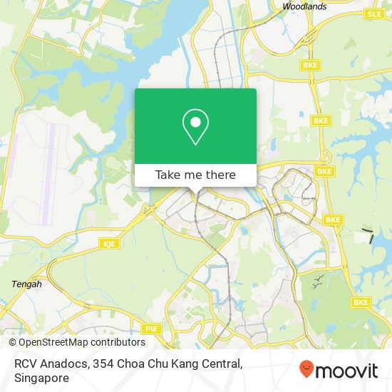 RCV Anadocs, 354 Choa Chu Kang Central map