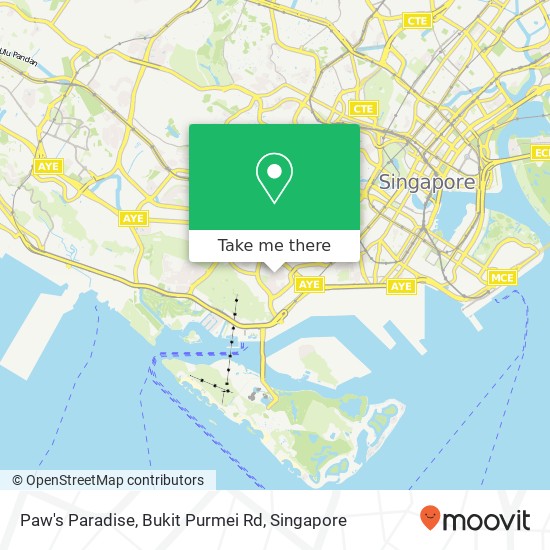 Paw's Paradise, Bukit Purmei Rd map