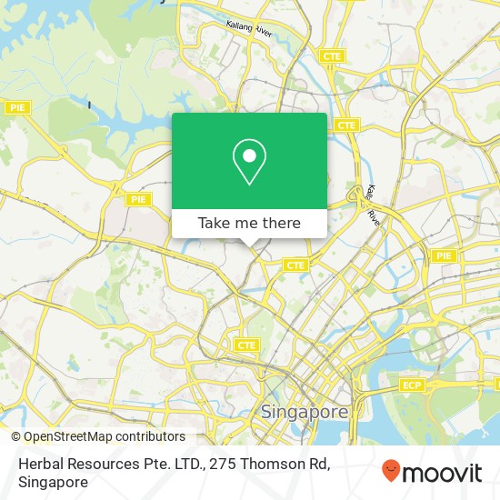 Herbal Resources Pte. LTD., 275 Thomson Rd map