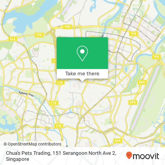 Chua's Pets Trading, 151 Serangoon North Ave 2 map