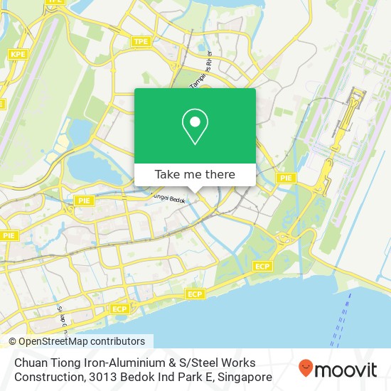 Chuan Tiong Iron-Aluminium & S / Steel Works Construction, 3013 Bedok Ind Park E map