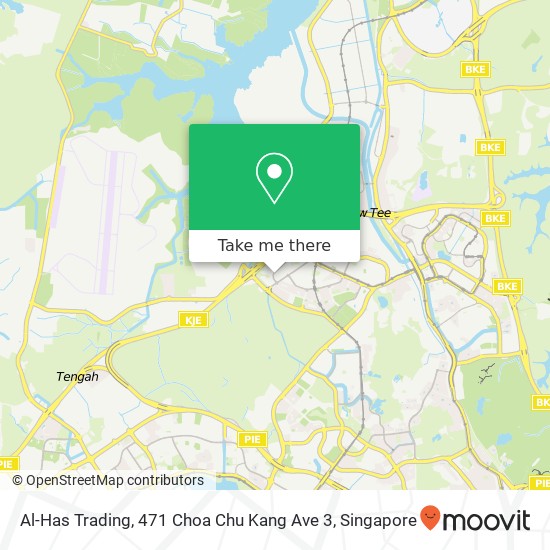 Al-Has Trading, 471 Choa Chu Kang Ave 3 map
