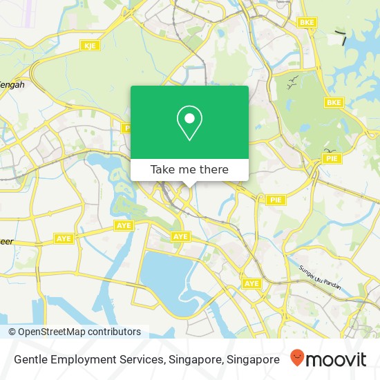 Gentle Employment Services, Singapore map