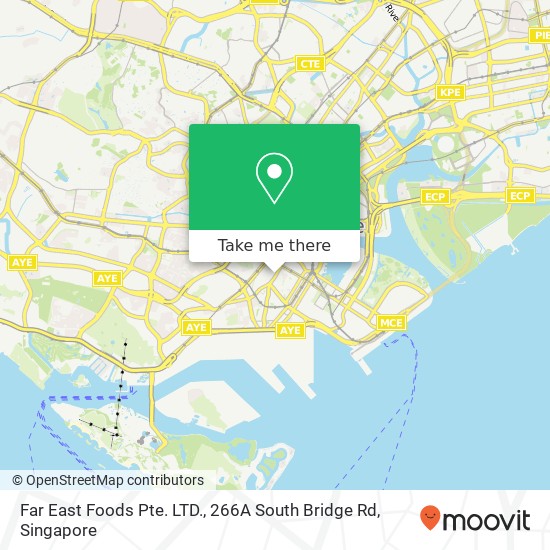 Far East Foods Pte. LTD., 266A South Bridge Rd地图