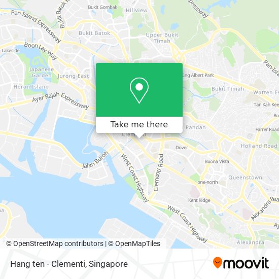 Hang ten - Clementi map