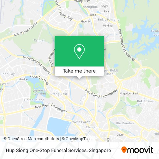 Hup Siong One-Stop Funeral Services map