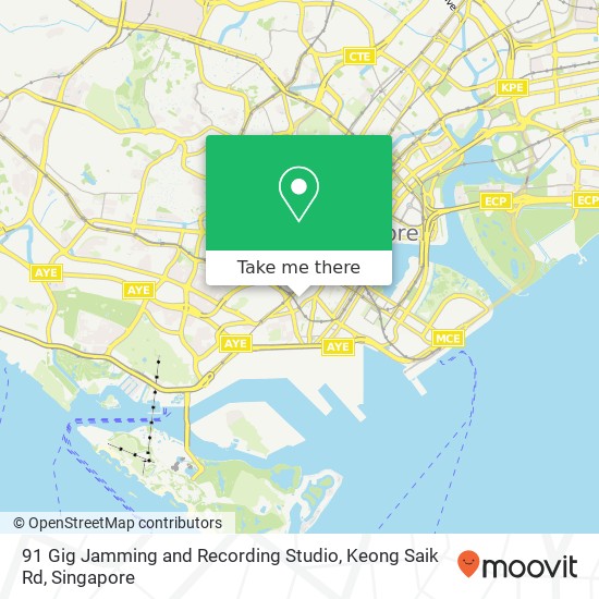 91 Gig Jamming and Recording Studio, Keong Saik Rd地图