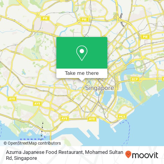 Azuma Japanese Food Restaurant, Mohamed Sultan Rd map